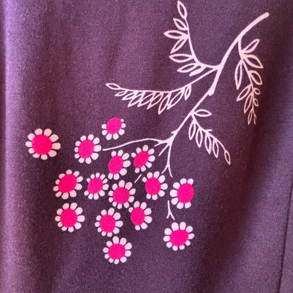 BODEN cherry blossom A LINE MIDI dress Lined PLUM COLOR US 8 petite - Picture 7 of 8